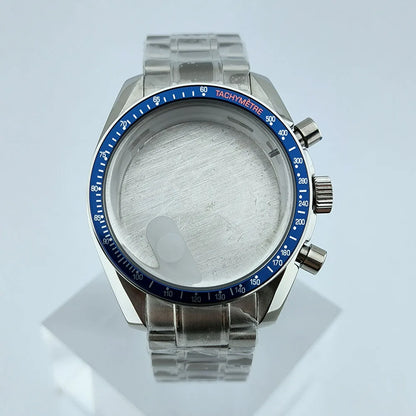 VK63 Chronograph Case VK63 quartz Watch Case fit 32.5mm dial stainless steel case stainless steel Strap Men's Case Accessories