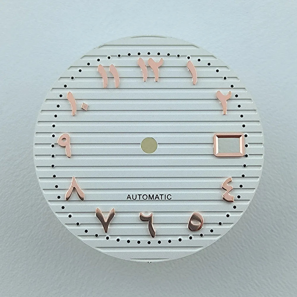 NH35 dial watch dial 30.4mm Custom Logo Arabic Numeral Dial No luminous fit NH35/NH36 movement watch accessories repair tools