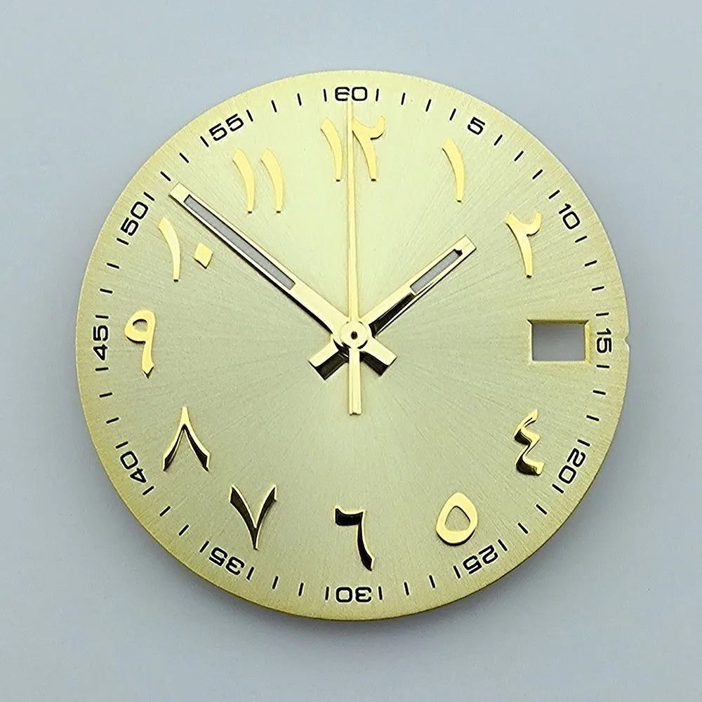 NH35 dial Custom logo 28.5mm Arabic numerals dial No luminous watch dial fit NH35/NH36 movement watch accessories