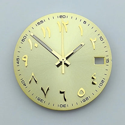 NH35 dial Custom logo 28.5mm Arabic numerals dial No luminous watch dial fit NH35/NH36 movement watch accessories
