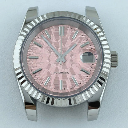 NH35 Case Watch Case Men's Automatic Watch 36mm/39mm Stainless Steel Sapphire Glass Fit NH Series Movement Watch Accessories