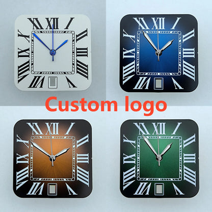 NH35 dial watch dial square dial Roman numeral NH35 date at 6 o'clock dial men's fit NH35 movement watch accessories