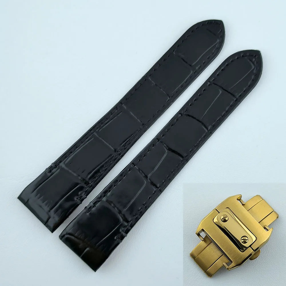 38mm NH35 Watch case Square Dial Roma Dial Watch Case Folding Buckle Square Case Leather strap fit NH35 movement