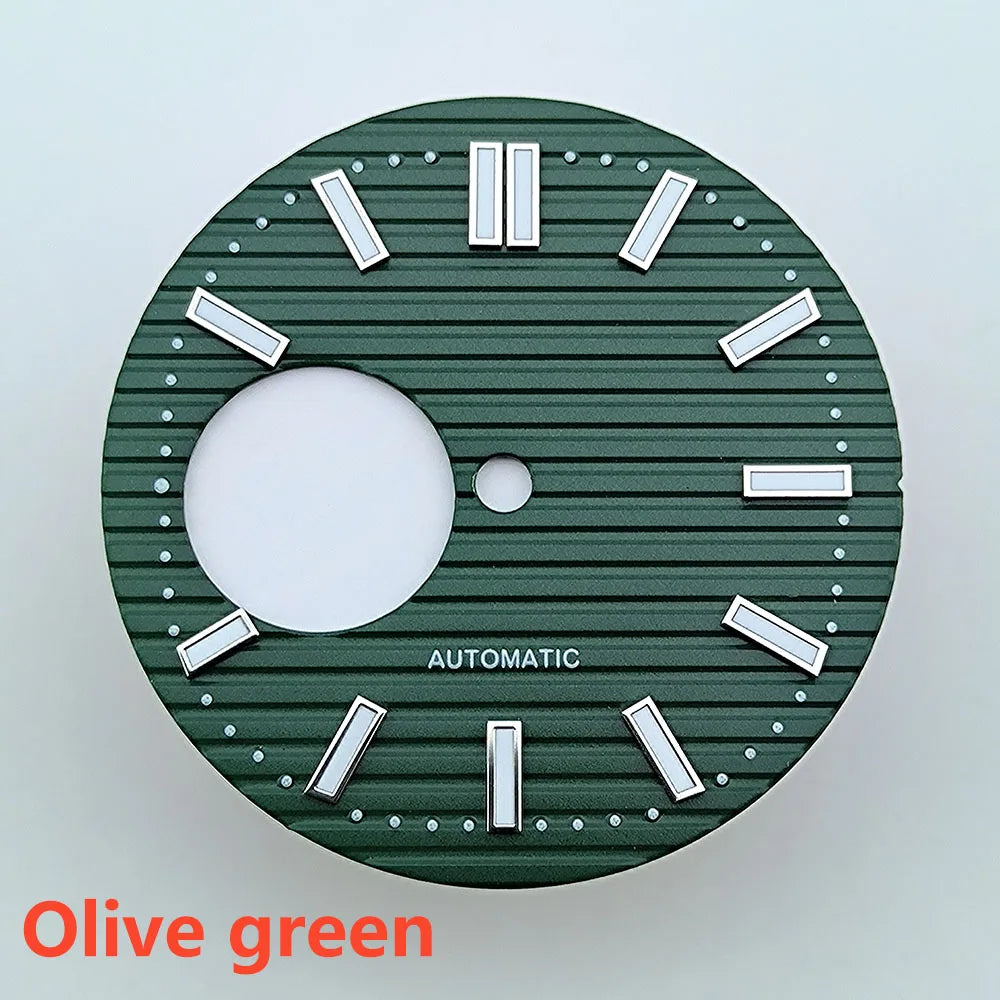 NH38 dial Custom Logo Dial 29.8mm green luminous suitable for NH38 movement watch accessories repair tools