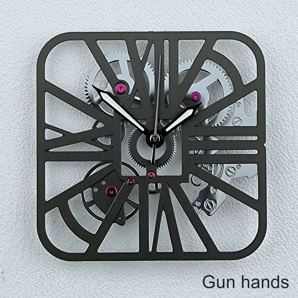 NH70 Dial Hollowed out Dial Square Dial Roma Numeral Dial 27mm No logo fit NH70 movement Repair tools