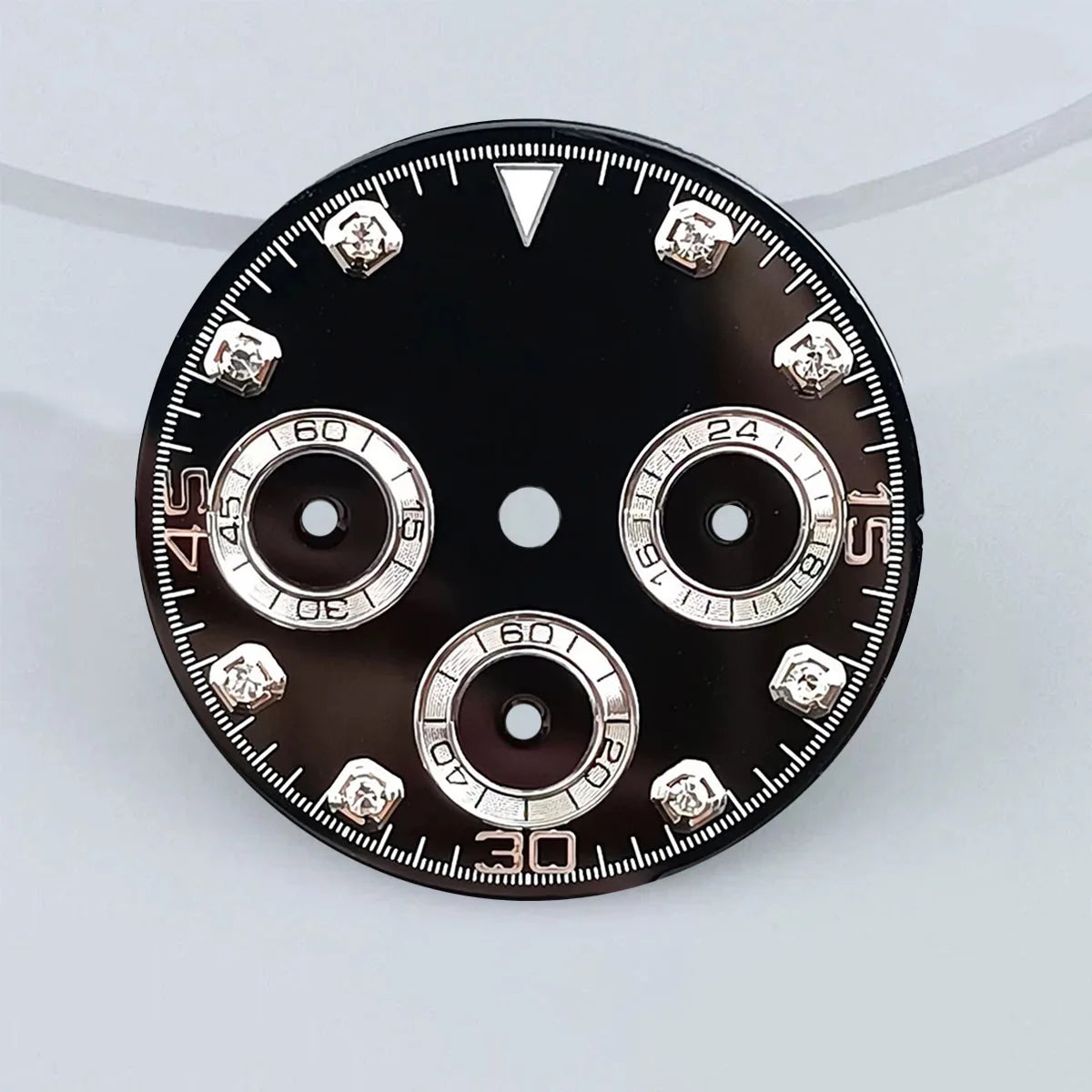 29mm VK63 chronograph dial Custom logo Panda dial Green glowing fit VK63 quartz movement watch accessories