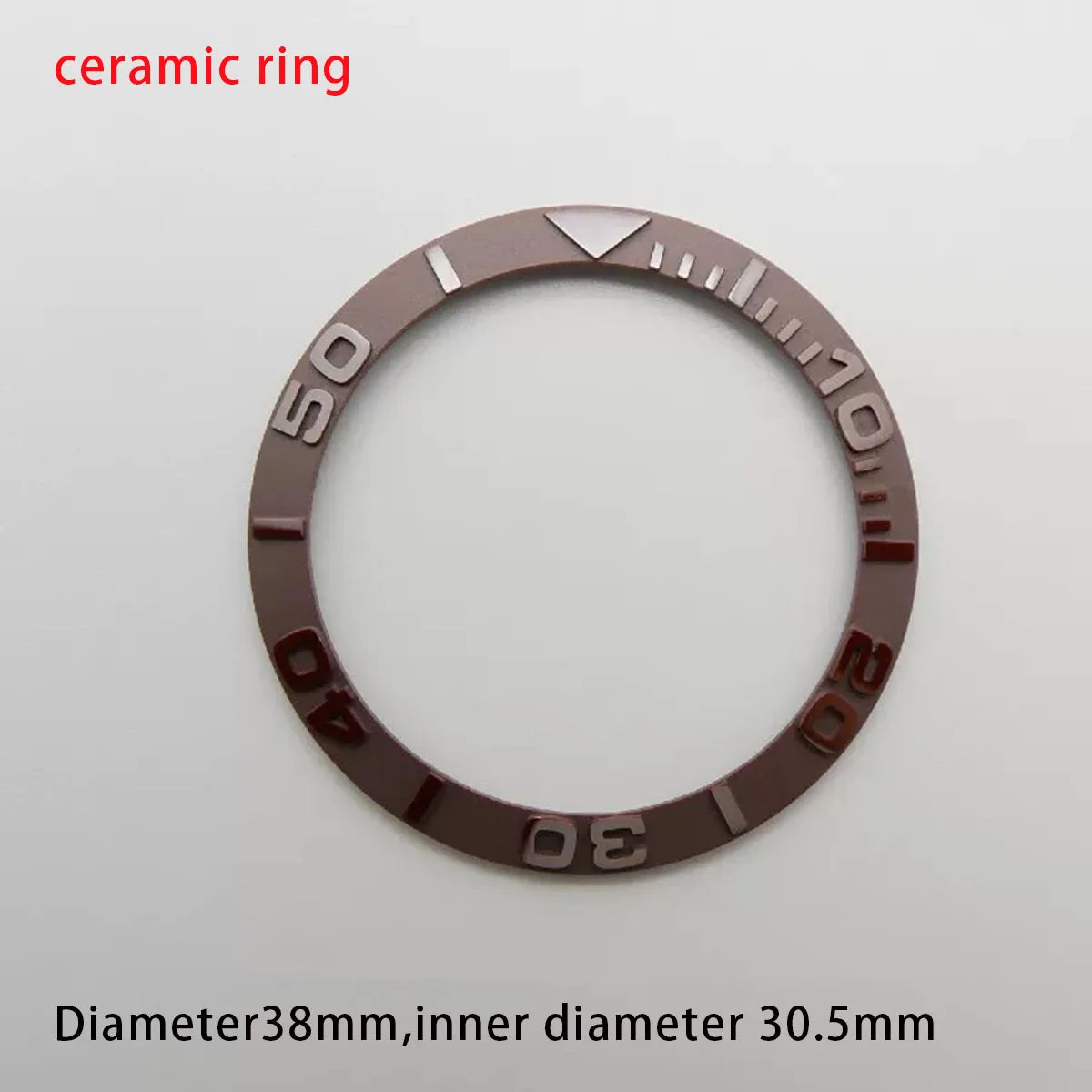 38mm Watch Ring Ceramic Bezel Insert Ring for Yacht celebrities Watch 40mm Case Watch Accessories Inner diameter 30.5mm