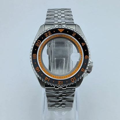 NH34 Case NH35 Case Men's Watch Case Automatic Mechanical Waterproof Fit NH35/34/36 Movement Fit 28.5mm Dial Watch Accessories