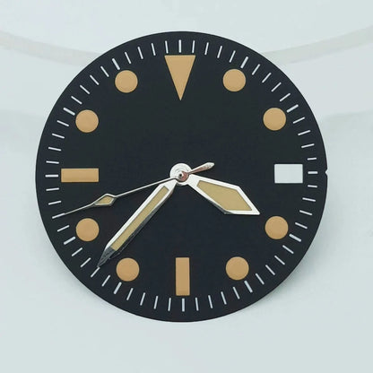 NH35 dial NH36 dial 28.5mm retro dial green luminous dial, suitable for repairing NH35 NH36 movement watch accessories tools