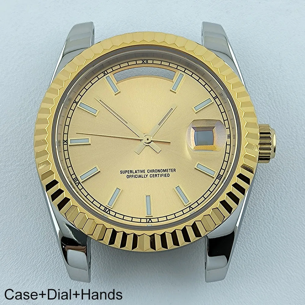 Miyota8285 Case Watch Case Men's Automatic Watch 41mm Stainless Steel Sapphire Glass Fit Miyota 8285 Movement Watch Accessories
