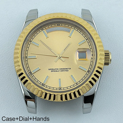 Miyota8285 Case Watch Case Men's Automatic Watch 41mm Stainless Steel Sapphire Glass Fit Miyota 8285 Movement Watch Accessories