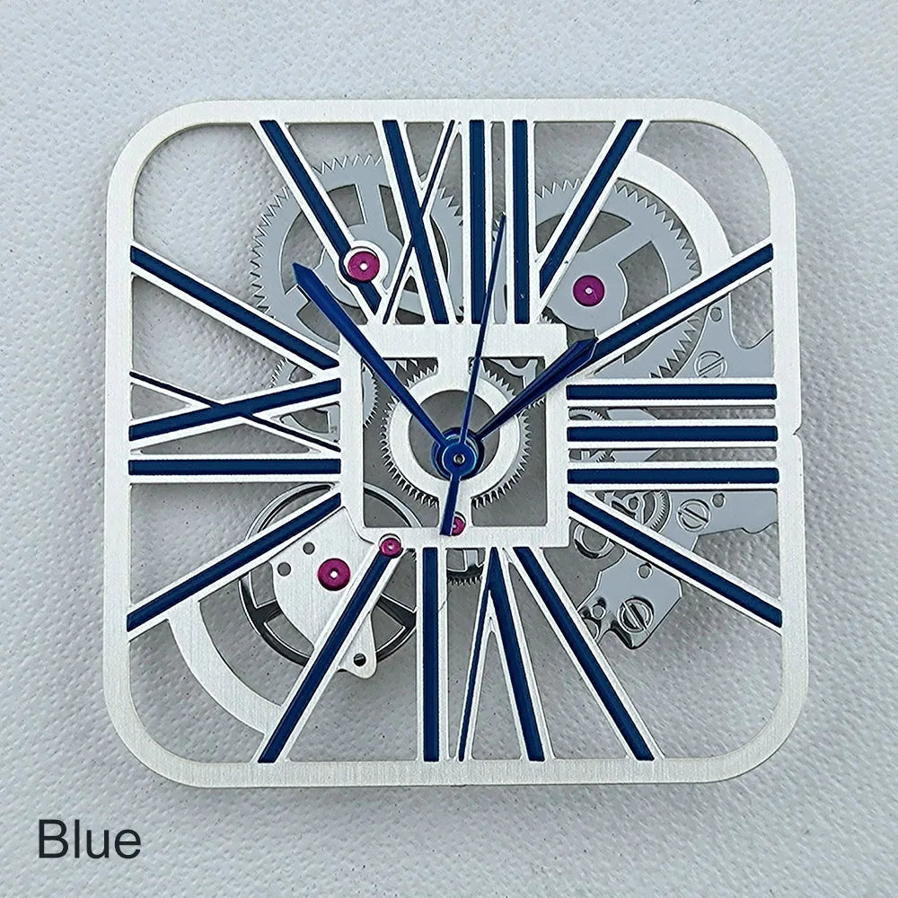 NH70 Dial Hollowed out Dial Square Dial Roma Numeral Dial 27mm No logo fit NH70 movement Repair tools