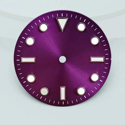 28.5mm dial diameter NH35/NH36 movement luminous dial with single calendar watch accessories customizable dial DIY logo