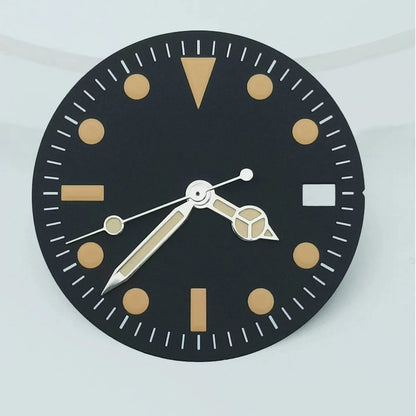 NH35 dial NH36 dial 28.5mm retro dial green luminous dial, suitable for repairing NH35 NH36 movement watch accessories tools