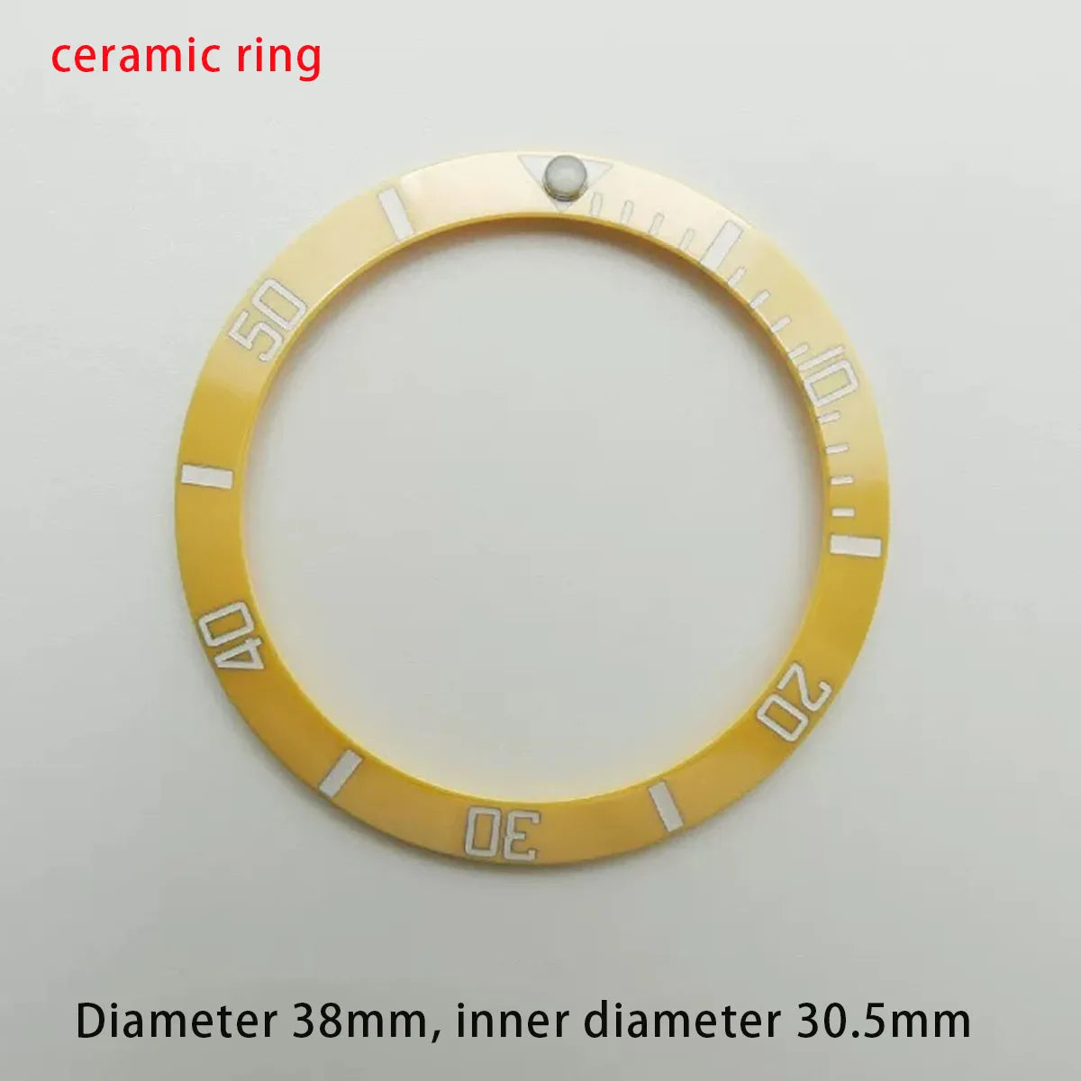 38mm ceramic/aluminium insert bezel high quality green/blue luminous bezel is tilted for 40mm watch case watch repair tools