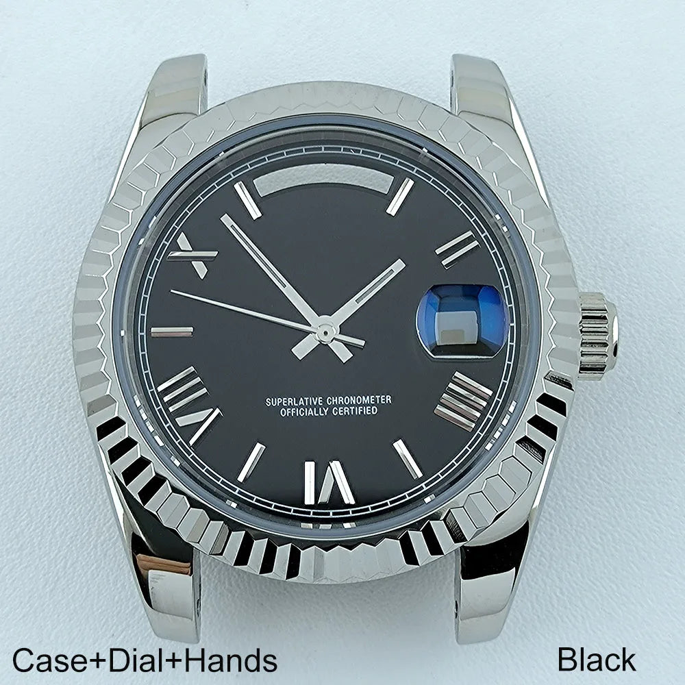 Miyota8285 Case Watch Case Men's Automatic Watch 41mm Stainless Steel Sapphire Glass Fit Miyota 8285 Movement Watch Accessories