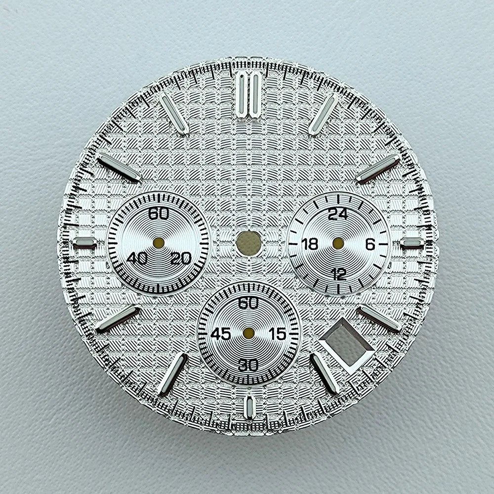 VK63 dial 31.8mm No Logo Dial Panda Dial Green luminous Dial fit VK63 movement watch accessories repair tools