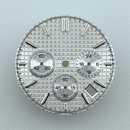 VK63 dial 31.8mm No Logo Dial Panda Dial Green luminous Dial fit VK63 movement watch accessories repair tools