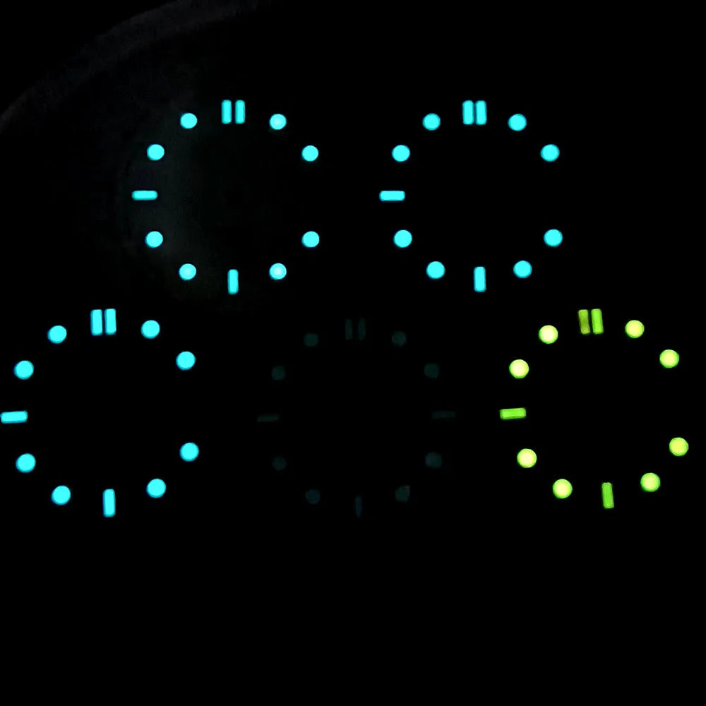 watch dial N H35 dial Custom logo dial 31.0mm blue/green luminous accessories repair tools