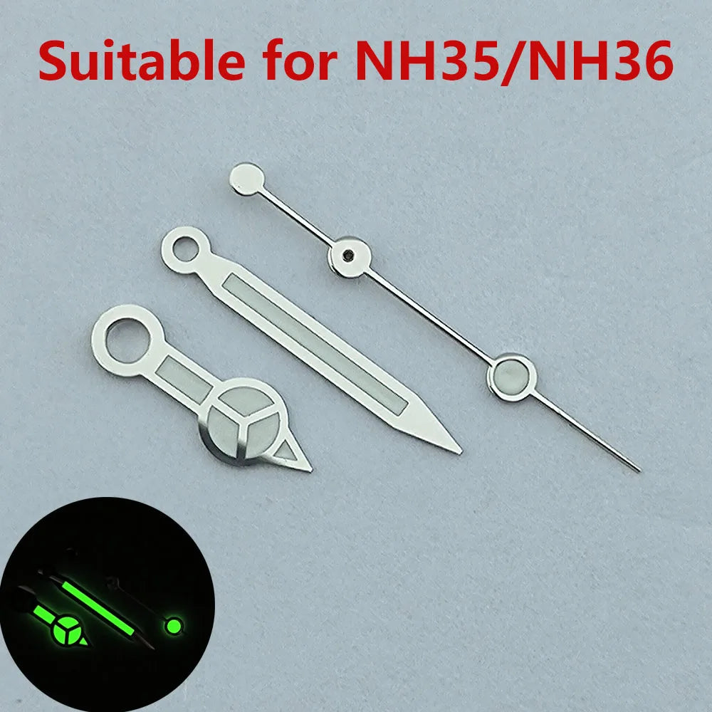 Watch hands NH35 hands NH36 hands Green luminous watch accessories watch pointer Repair tools