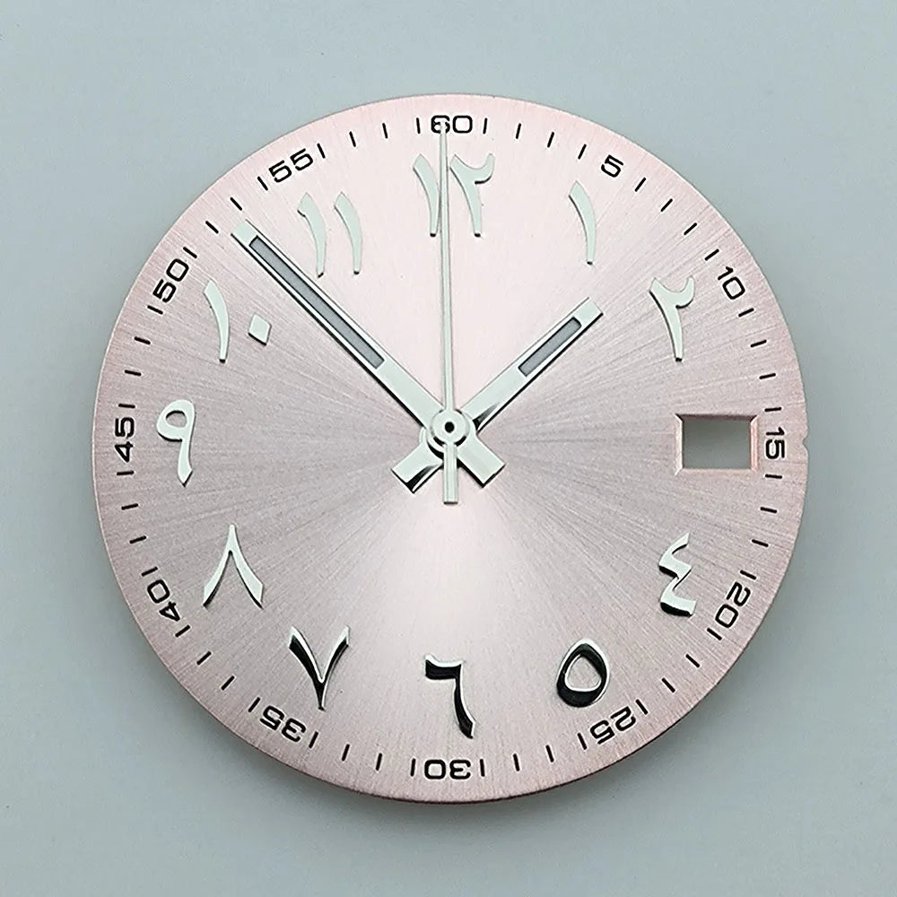 NH35 dial Custom logo 28.5mm Arabic numerals dial No luminous watch dial fit NH35/NH36 movement watch accessories