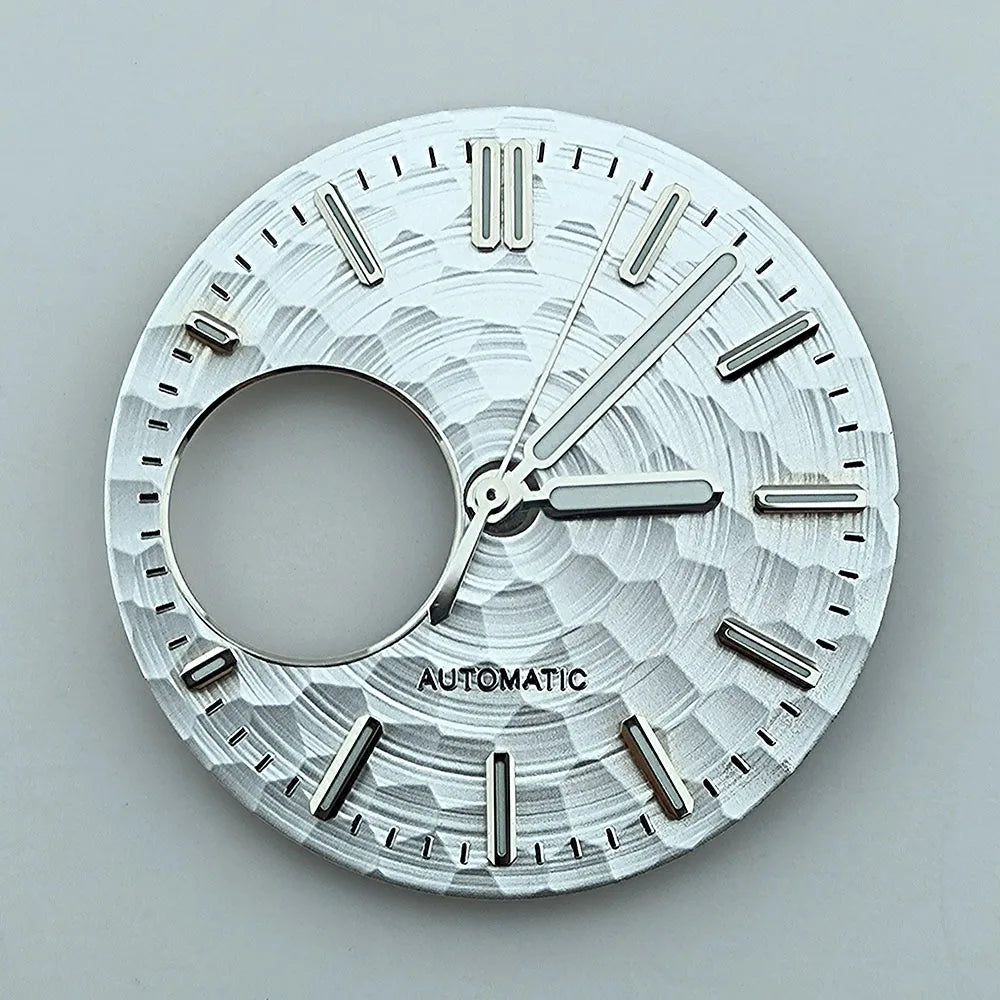 NH38 dial Custom logo watch dial Green luminous 28.5mm suitable for NH38movement watch accessories repair tool