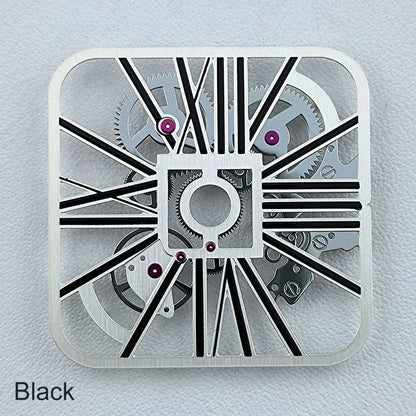 NH70 Dial Hollowed out Dial Square Dial Roma Numeral Dial 27mm No logo fit NH70 movement Repair tools
