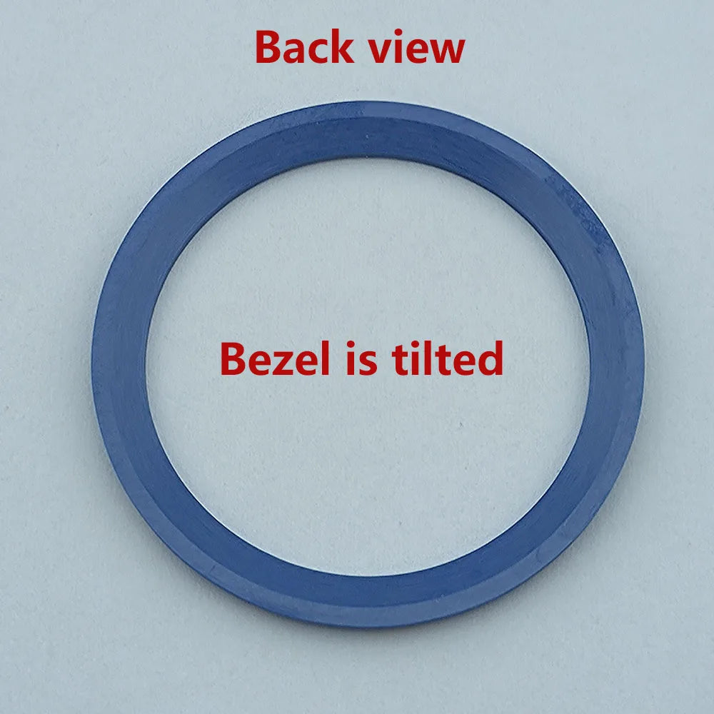 insert bezel ceramic/aluminium 38mm high quality green/blue luminous bezel is tilted for 40mm case watch repair tools