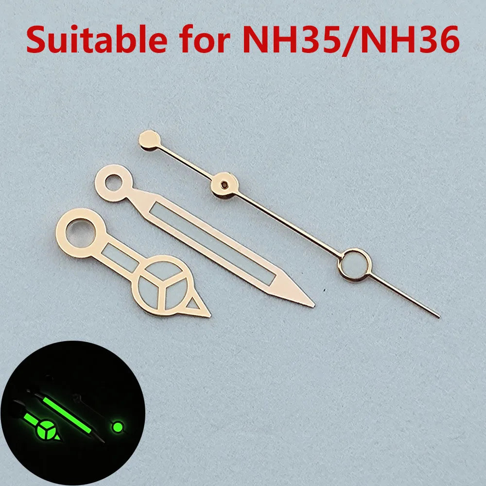 Watch hands NH35 hands NH36 hands Green luminous watch accessories watch pointer Repair tools