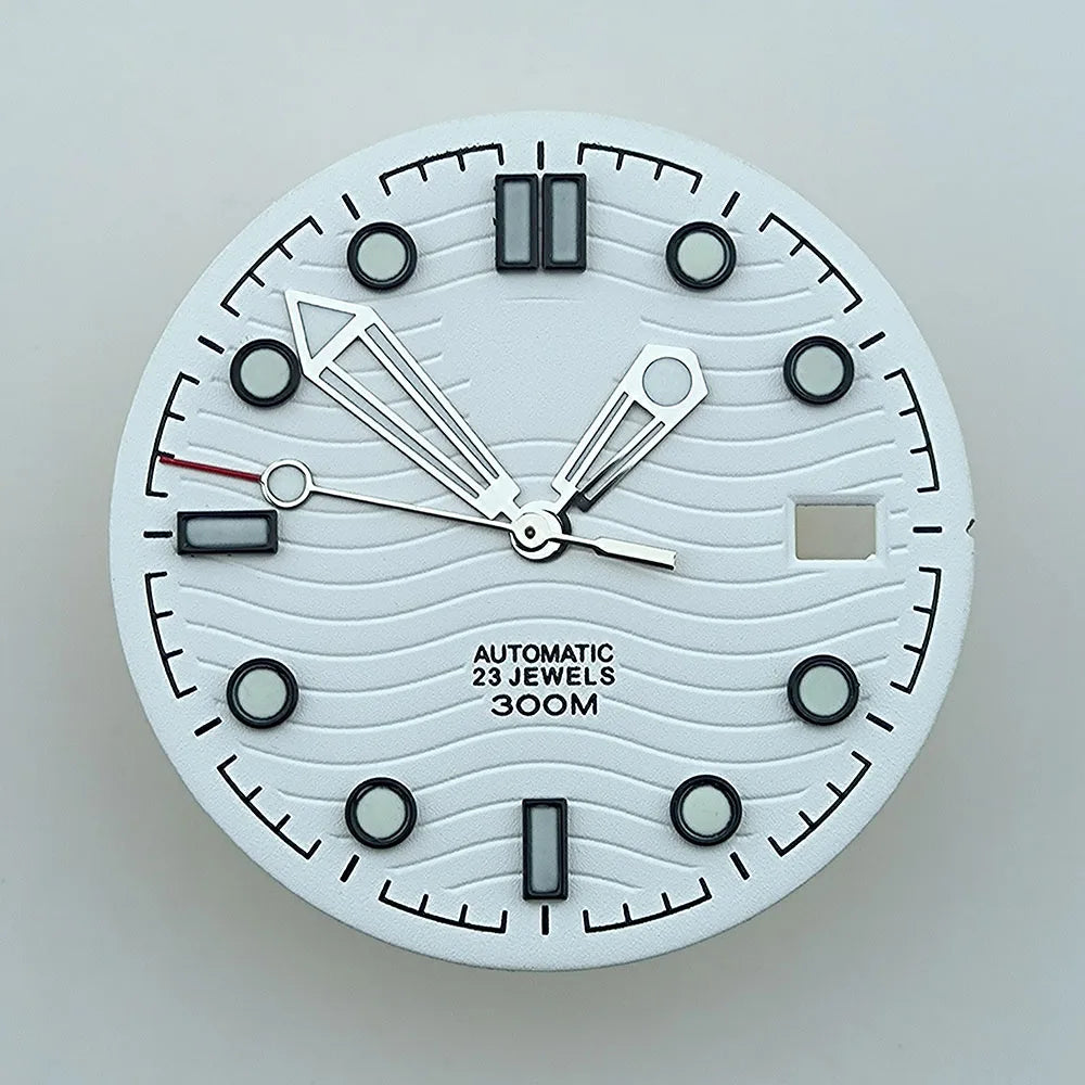 watch dial N H35 dial Custom logo dial 31.0mm blue/green luminous accessories repair tools