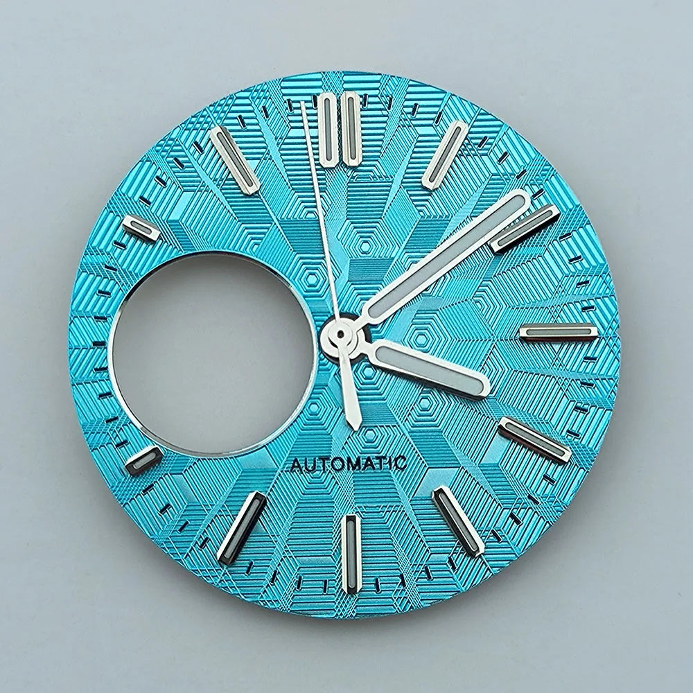 NH38 dial Custom Logo 28.5mm watch dial green luminous dial Suitable for NH38 movement watch accessories Watch repair tools