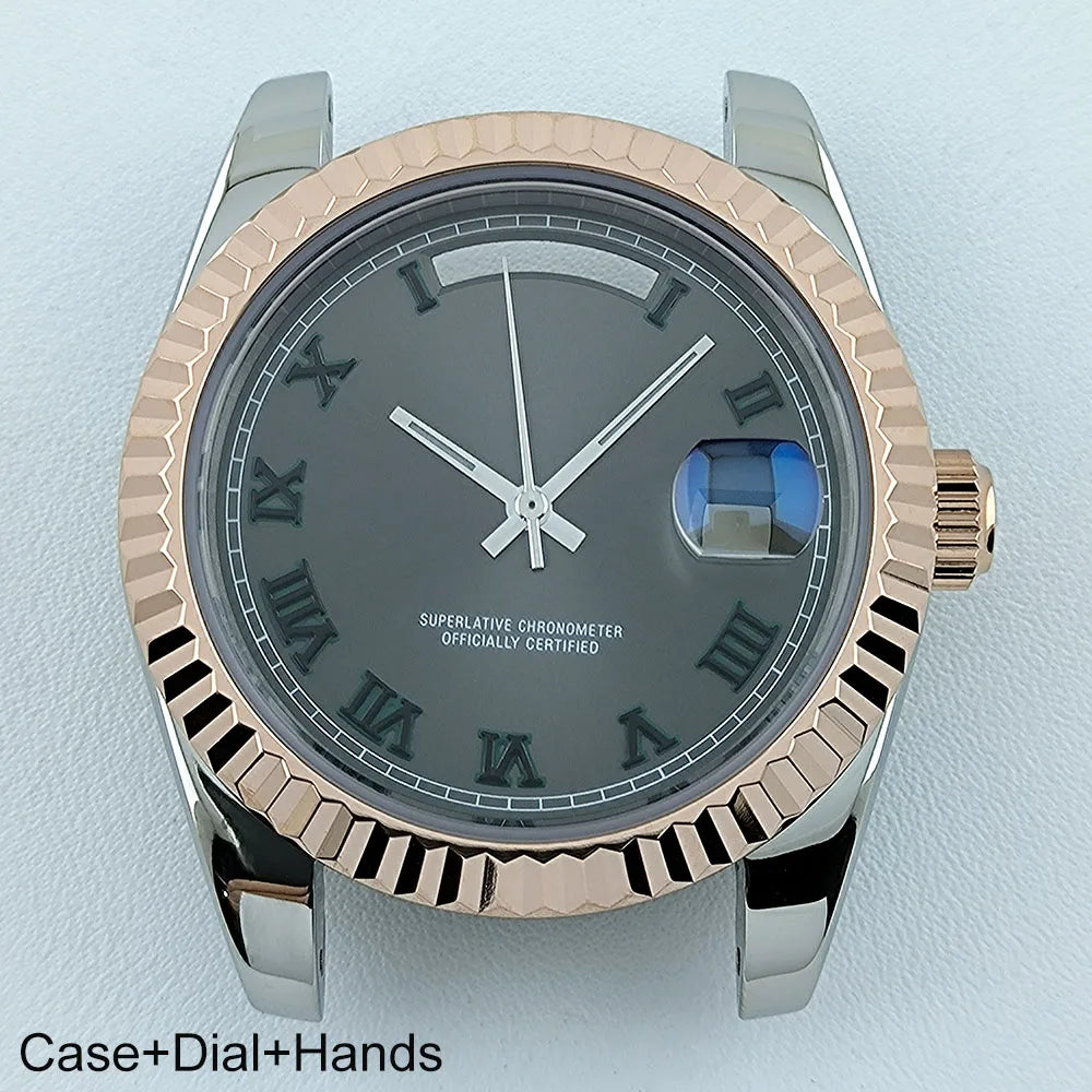 Miyota8285 Case Watch Case Men's Automatic Watch 41mm Stainless Steel Sapphire Glass Fit Miyota 8285 Movement Watch Accessories
