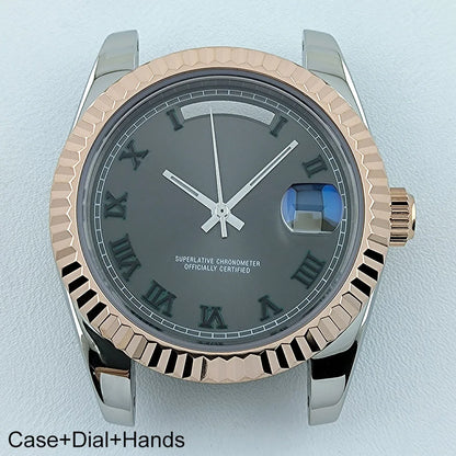 Miyota8285 Case Watch Case Men's Automatic Watch 41mm Stainless Steel Sapphire Glass Fit Miyota 8285 Movement Watch Accessories