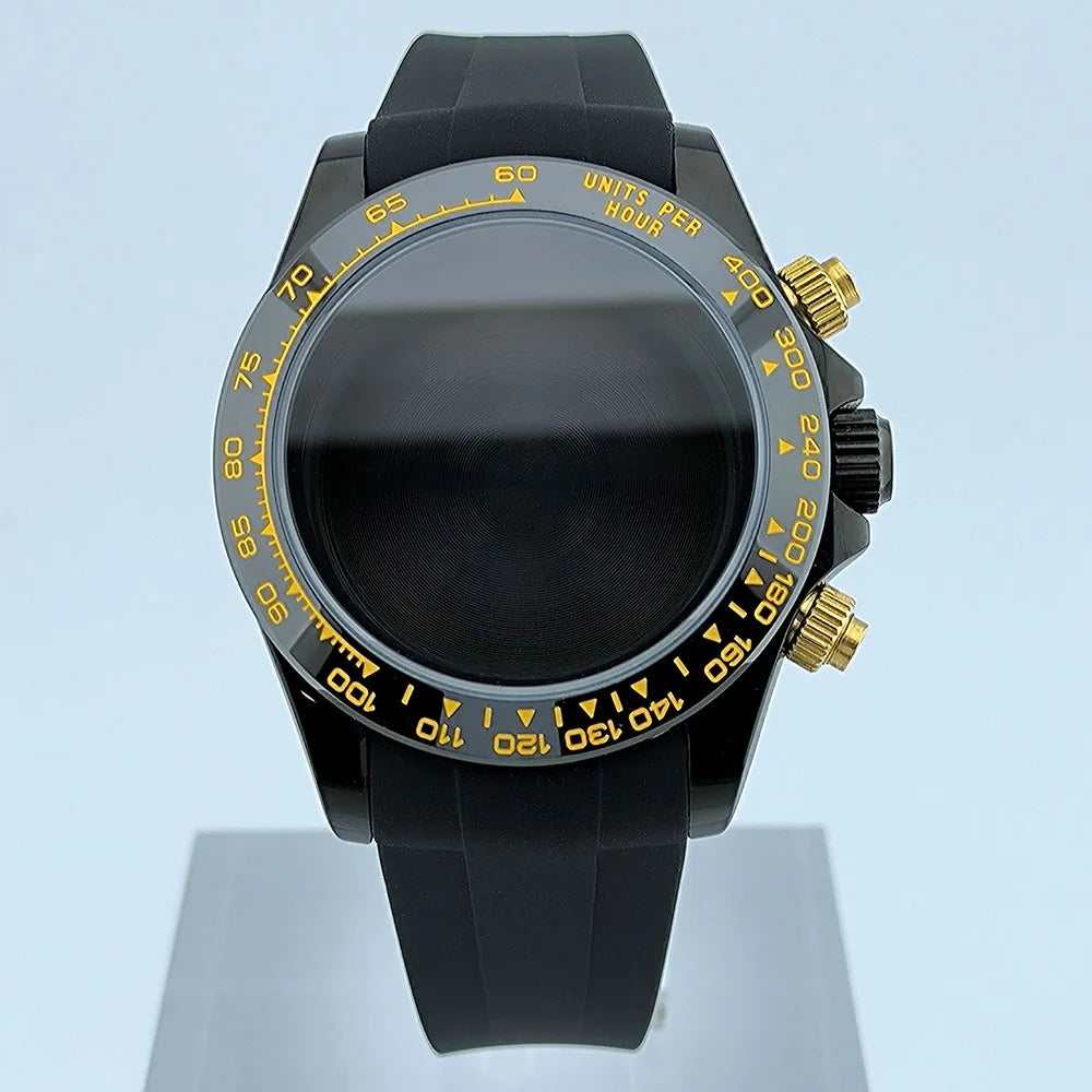 VK63 case Stainless steel high quality Watch case men's chronograph quartz watch suitable for VK63 movement watch accessories