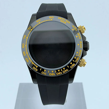 VK63 case Stainless steel high quality Watch case men's chronograph quartz watch suitable for VK63 movement watch accessories