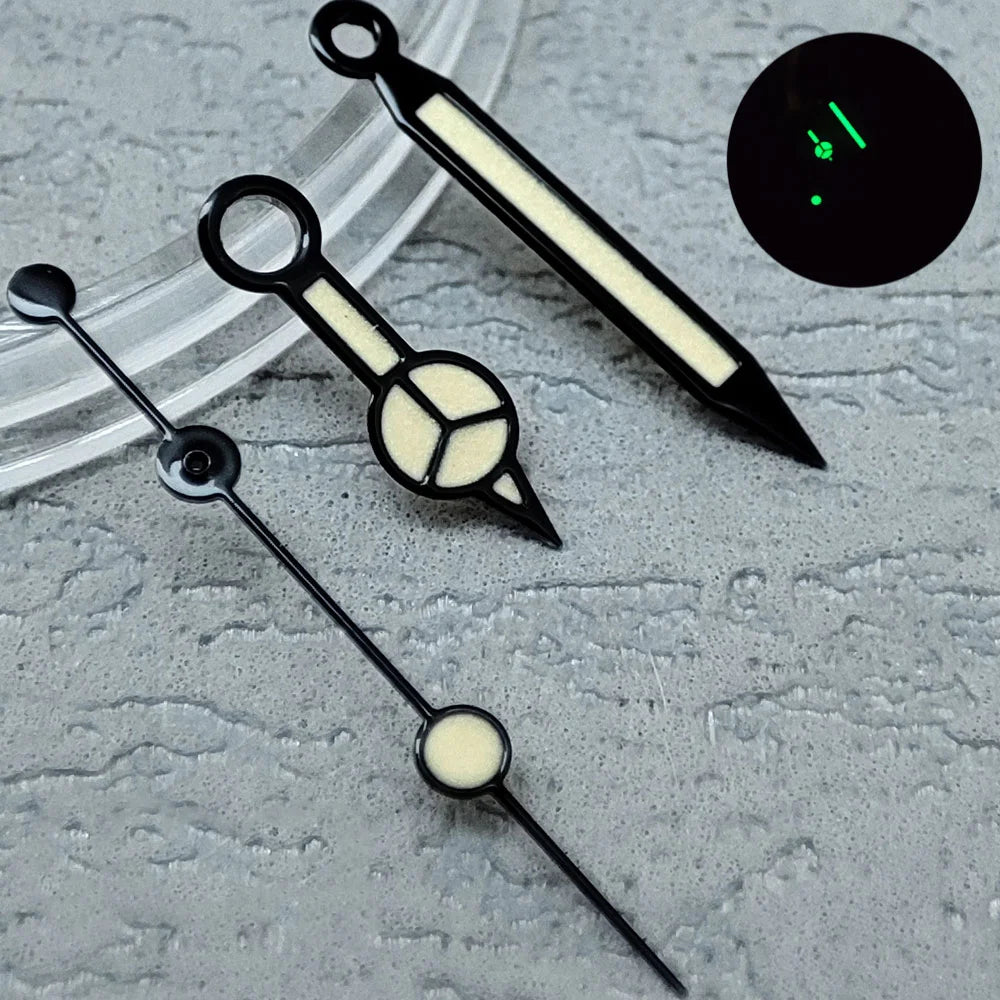 NH35 Hands Rose Gold Silver Watch Hands For NH35/NH36/4R/7S Movement Watches Pointers Green/Blue Luminous