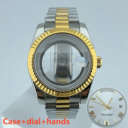 Miyota8285 case watch 41mm case stainless steel men automatic watch sapphire glass suitable for Miyota 8285 movement watch tools
