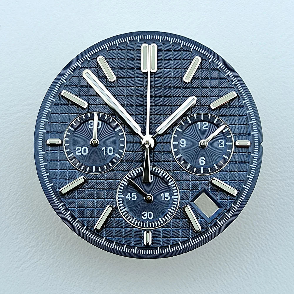 VK63 dial 31.8mm No Logo Dial Panda Dial Green luminous Dial fit VK63 movement watch accessories repair tools