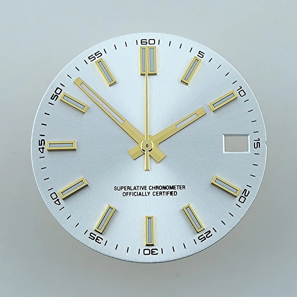 Watch dial NH35 dial Custom logo No logo Blue Luminous 28.5mm dial for NH35 NH36 movement watch accessories