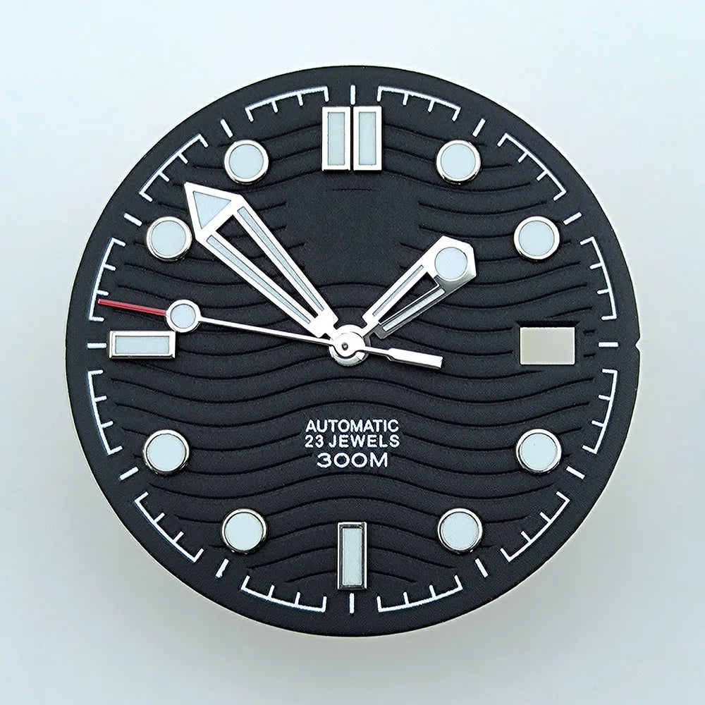 watch dial N H35 dial Custom logo dial 31.0mm blue/green luminous accessories repair tools