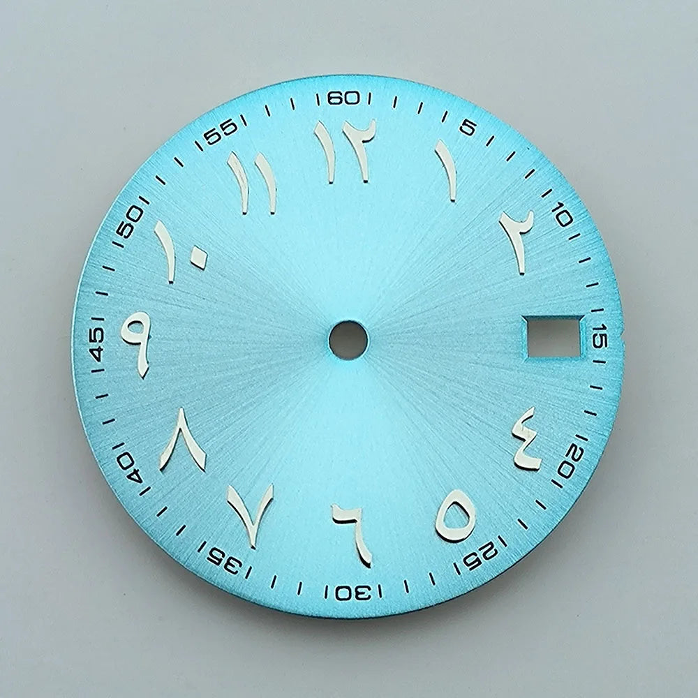 NH35 dial Custom logo 28.5mm Arabic numerals dial No luminous watch dial fit NH35/NH36 movement watch accessories