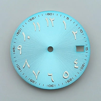 NH35 dial Custom logo 28.5mm Arabic numerals dial No luminous watch dial fit NH35/NH36 movement watch accessories