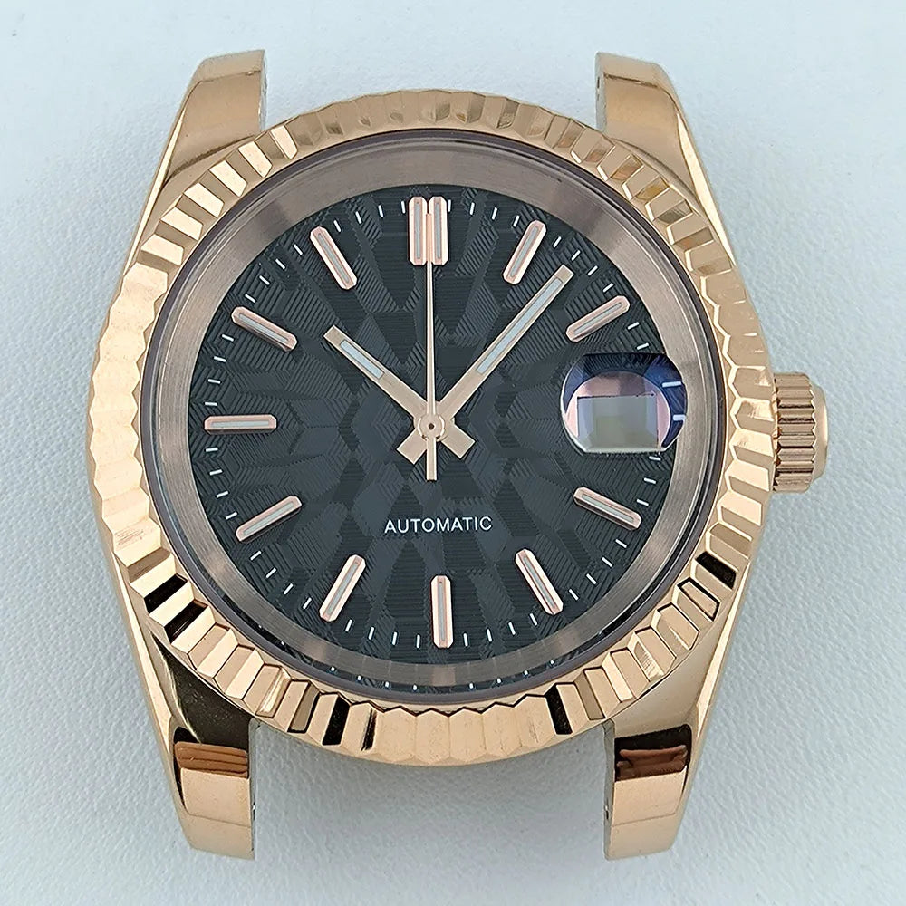 NH35 Case Watch Case Men's Automatic Watch 36mm/39mm Stainless Steel Sapphire Glass Fit NH Series Movement Watch Accessories