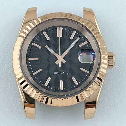 NH35 Case Watch Case Men's Automatic Watch 36mm/39mm Stainless Steel Sapphire Glass Fit NH Series Movement Watch Accessories