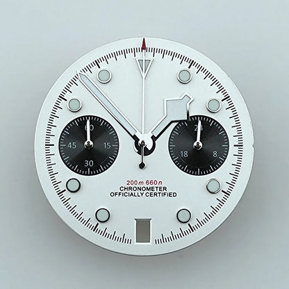 VK64 chronograph dial Custom logo Arabic numeral panda dial 29mm green glowing dial fit VK64 quartz movement watch accessories
