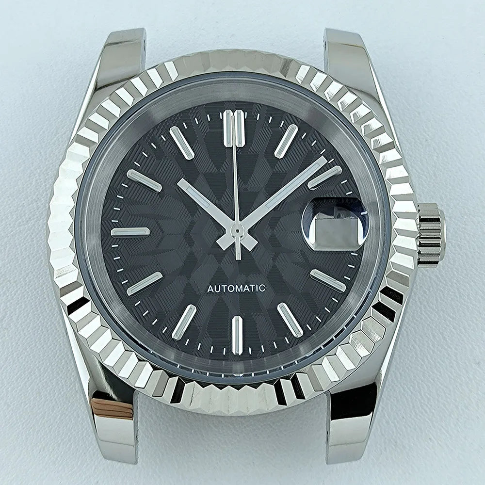 NH35 Case Watch Case Men's Automatic Watch 36mm/39mm Stainless Steel Sapphire Glass Fit NH Series Movement Watch Accessories
