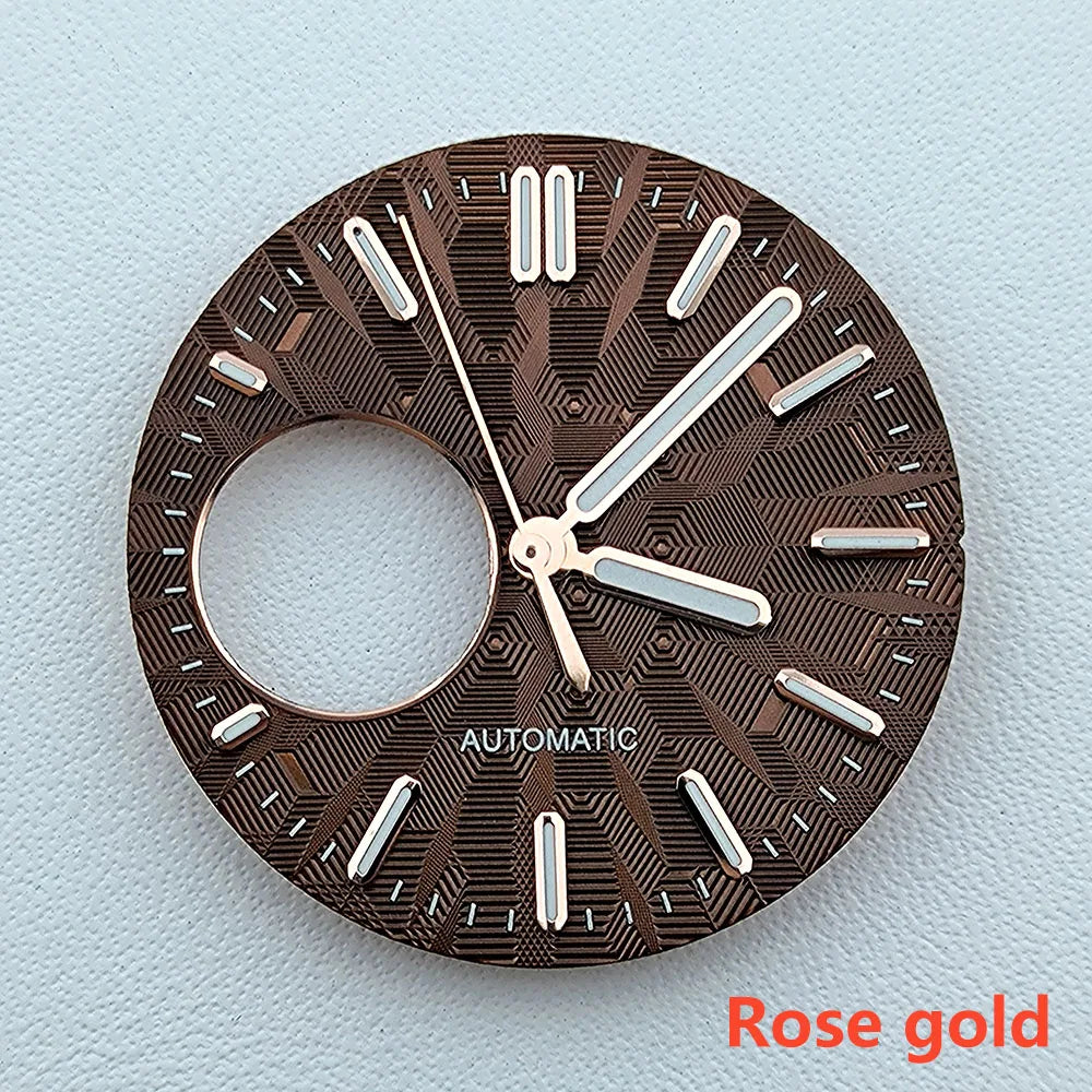 NH38 dial Custom Logo 28.5mm watch dial green luminous dial Suitable for NH38 movement watch accessories Watch repair tools