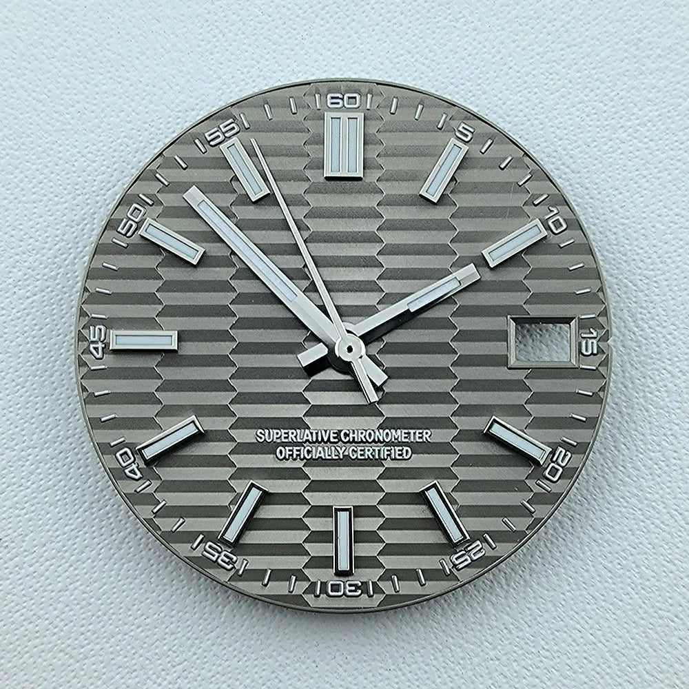 NH35 dial Custom logo No logo Watch dial 28.5mm Blue Luminous dial for NH35 NH36 movement watch accessories