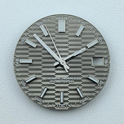NH35 dial Custom logo No logo Watch dial 28.5mm Blue Luminous dial for NH35 NH36 movement watch accessories