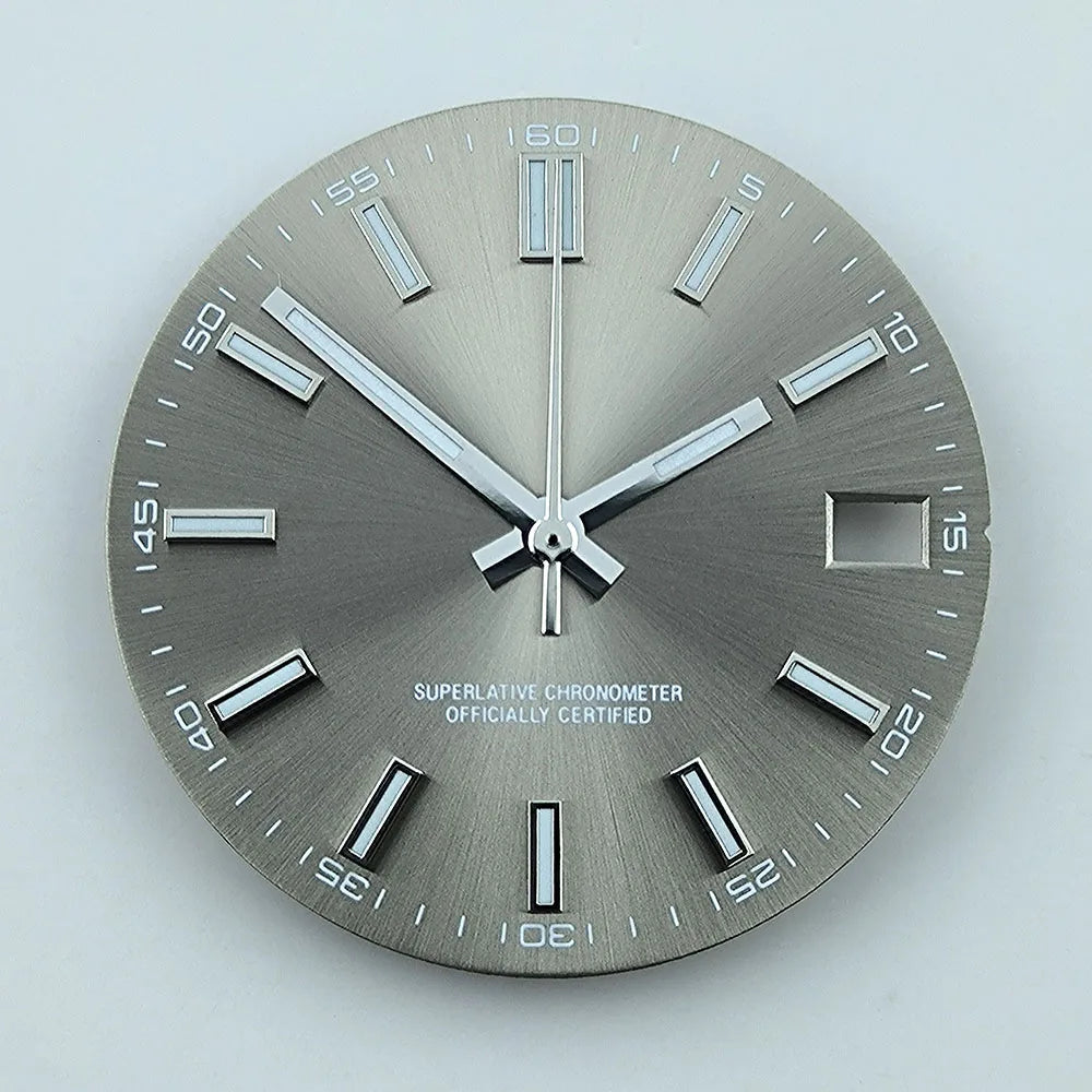 Watch dial NH35 dial Custom logo No logo Blue Luminous 28.5mm dial for NH35 NH36 movement watch accessories